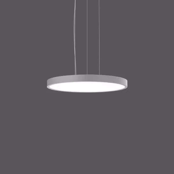 RZB Triona round, LED, 3000 K, 9300 lm, IP20, argento
