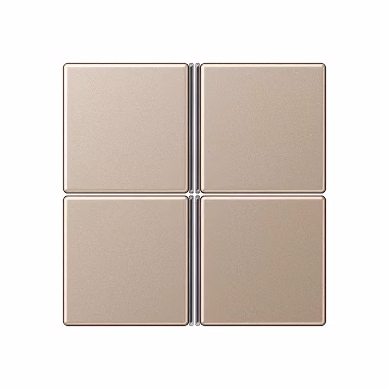 Jung A404TSACH Set di pulsanti quadruplo, completo, color champagne