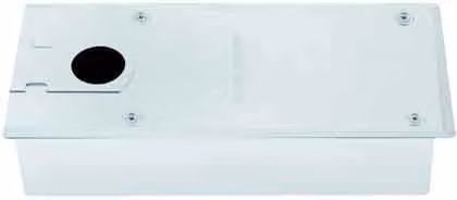 Chiudiporta a pavimento Assa Abloy DC477 in ghisa color argento senza fermo assa