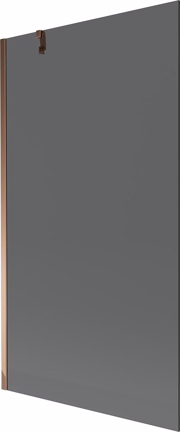 Mexen Next paratia per vasca da bagno a 1 anta 100 x 150 cm, grafite, oro rosa - 895-100-000-00-40-60