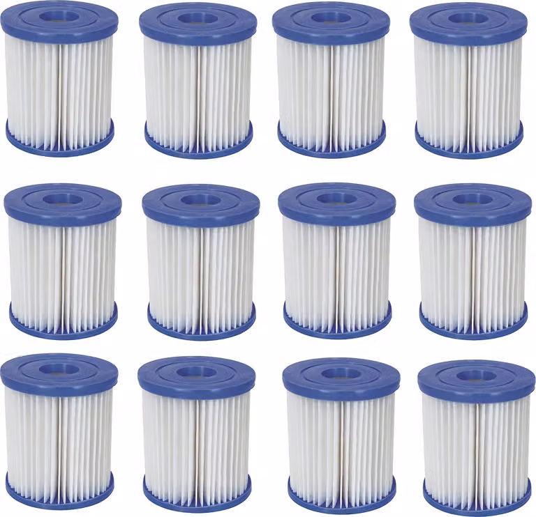 12x cartuccia filtrante Bestway misura 1 per cartuccia filtro Quick Up Pool 58093