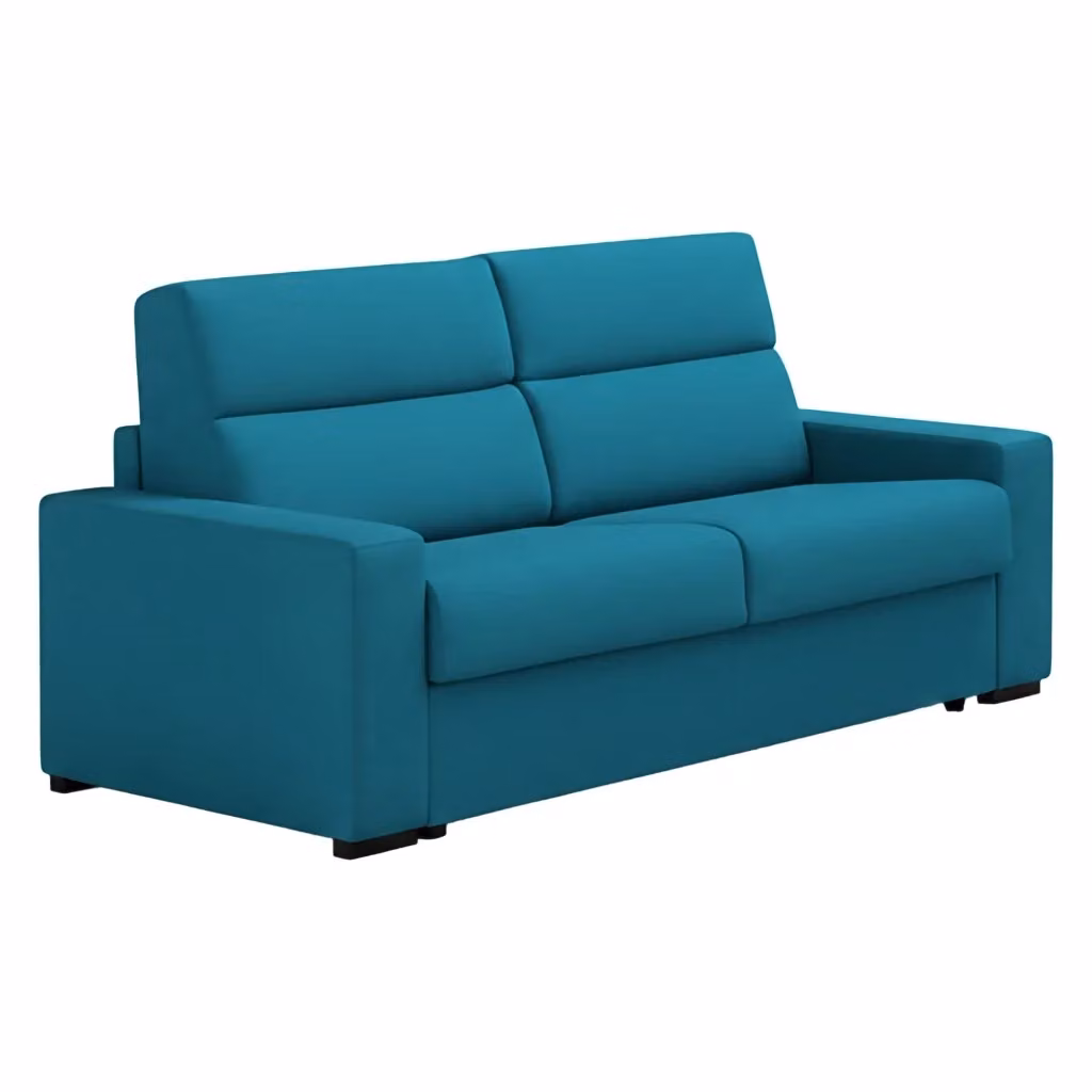 Marcon Divano Letto 3 Posti Sfoderabile Made in Italy Azzurro L: 220 cm, P: 95 cm – 2