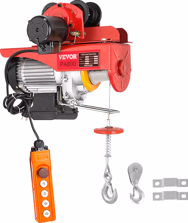 Argano elettrico a fune VEVOR con carrello elettrico 400/800 kg portata 12 m