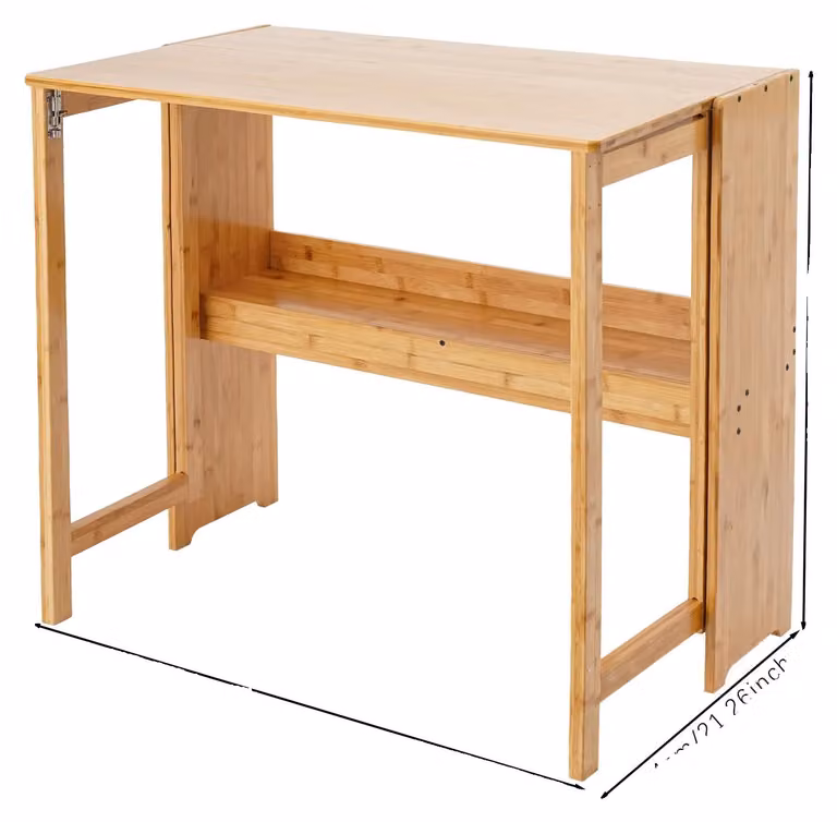 Scrivania ribaltabile, design salvaspazio, estetica moderna, finitura in legno
