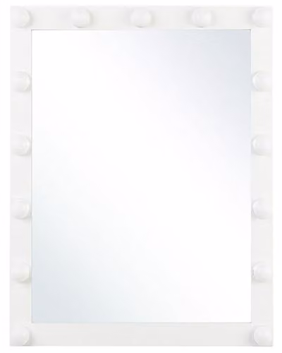 Beliani Specchio a LED da parete bianco 50 x 60 cm