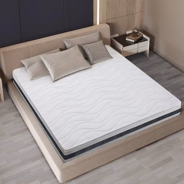 Materasso Una Piazza e Mezza Essential in Waterfoam Ipoallergenico Bianco L: 120 cm, P: 190 cm, H: 16 cm