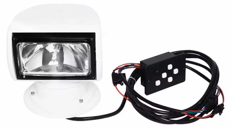 Marine Spotlight, telecomando, impermeabile IP66, BIANCO