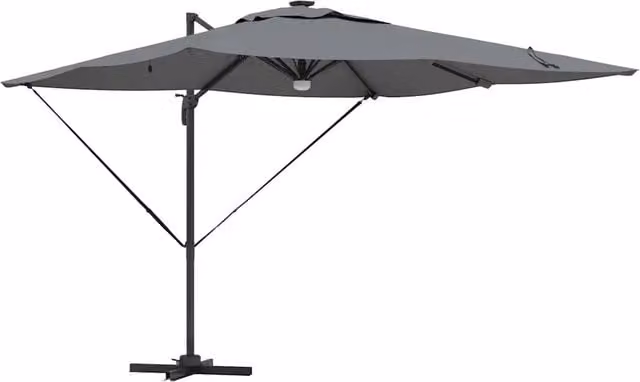 Ombrello | Parasol Roma Antracite 286 x 284 x 270 cm
