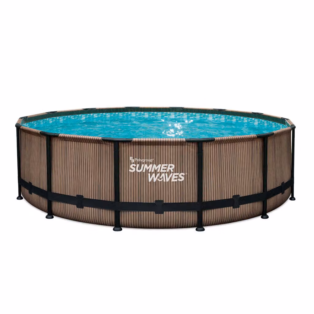 Summer Waves Elite Frame Pool 427 X 107 cm Rovere chiaro