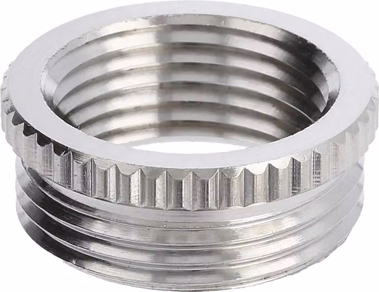 WISKA Riduttore PG/PG da PG16x1,41 a PG11x1,41 MRR-16/11 tondo ottone (CuZn) nichelato filettatura di collegamento 6,5 mm - 1