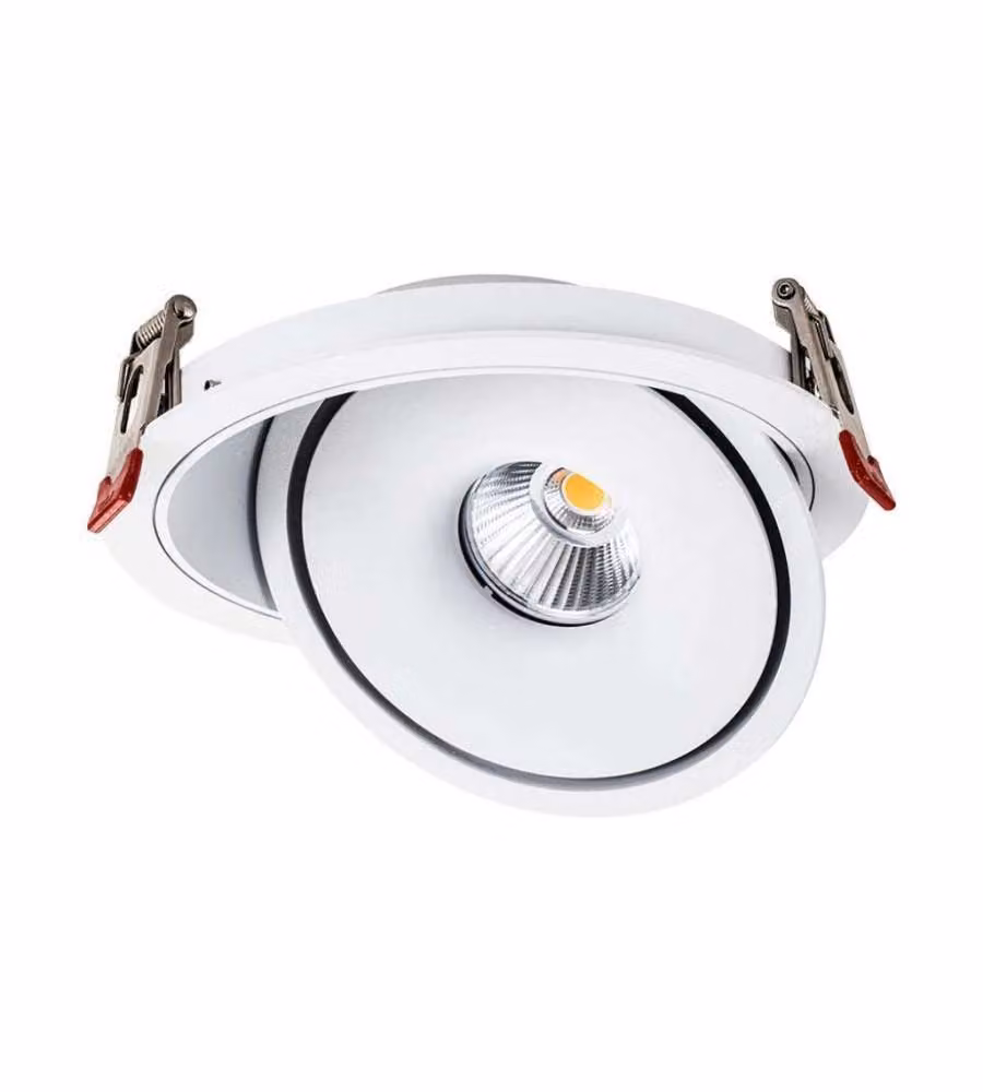 V-TAC Faretto LED COB da Incasso Rotondo 20W 120*43mm Colore Bianco 3in1