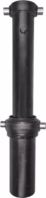 Cilindro idraulico telescopico per ribaltamento rimorchio Breckner Germany HFC 6720 169 5 colore nero