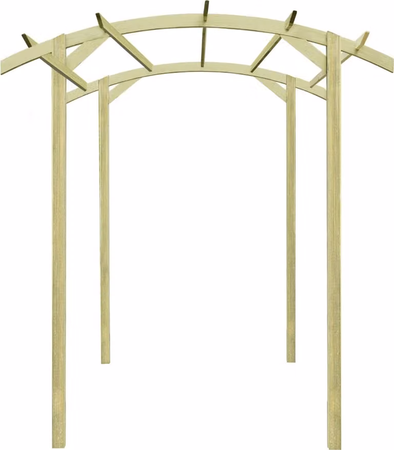 vidaXL Pergola da giardino in legno di pino impregnato 180×197×210 cm
