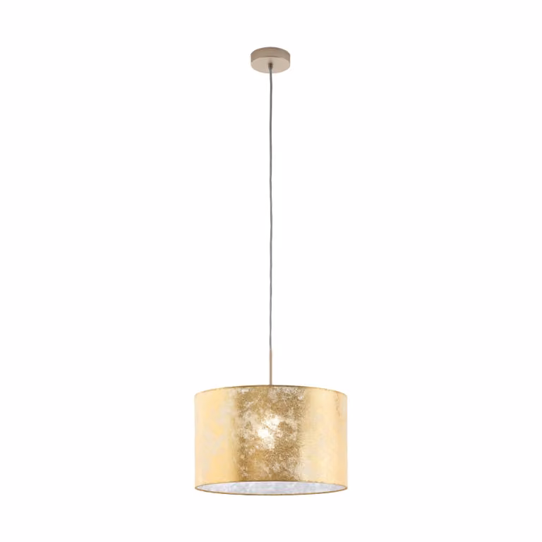 Lampadario Contemporaneo Viserbella 1 Luce Acciaio Ottone