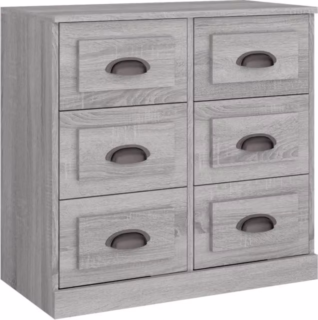 Buffet credenza cassettiera mobiletto mobile contenitore organizer cucina soggiorno Sonoma 70 x 35,5 x 67,5 cm legno ingegnerizzato grigio 02_0036515
