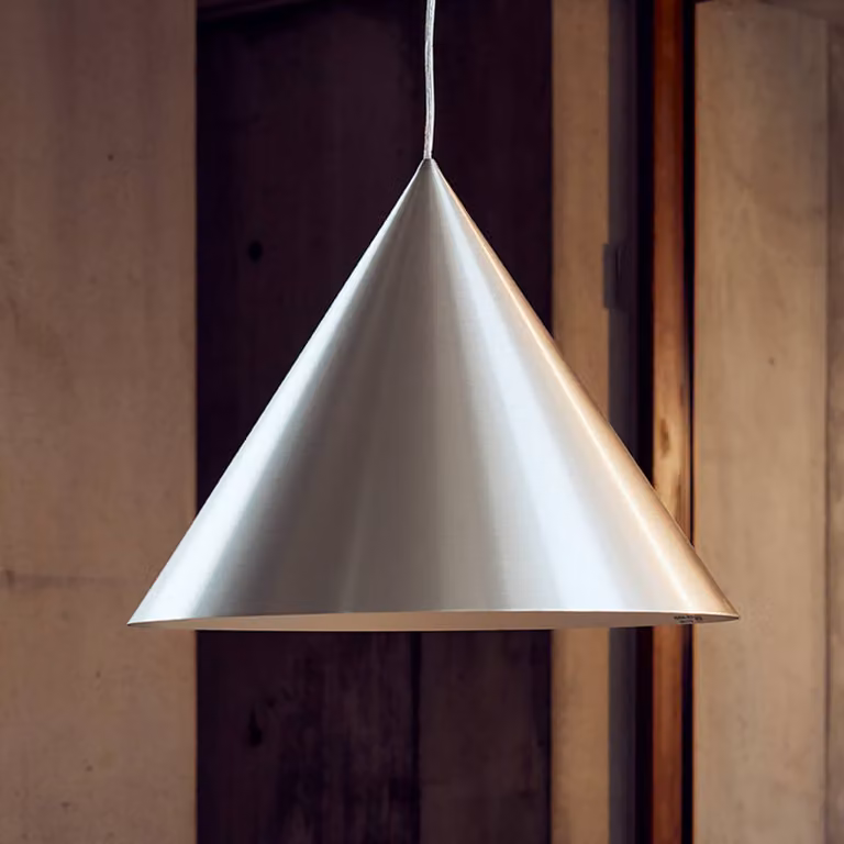 FRANDSEN Lampada a sospensione Benjamin, dimmerabile, Alluminio / Grigio / Zincato, Soggiorno / Sala da pranzo, Alluminio, Design, Lampada a sospensione