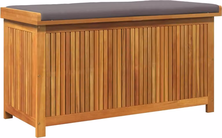 Scatola Cuscini da Esterno 113x50x60,5 cm Legno Massello Acacia