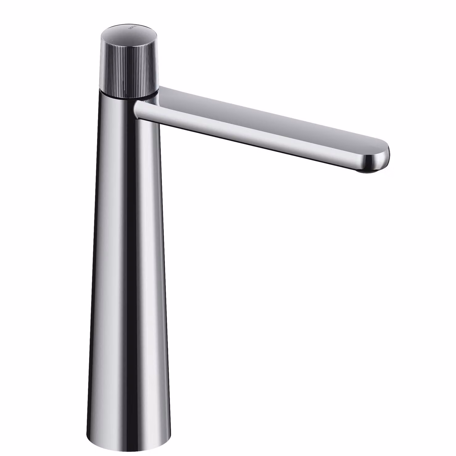 SANYCCES DEDAL ColdOpen Rubinetto lavabo con finitura plissettata Altezza bocca 245 mm cromato