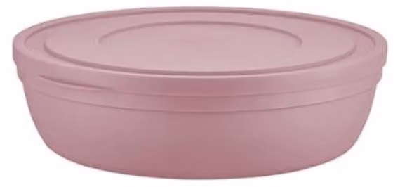 Contenitore piatto con coperchio da 0,5 L - poco ingombrante e versatile - Rosa