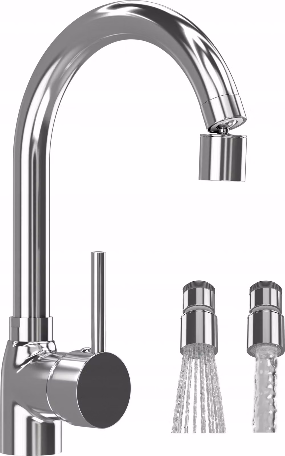 Granitan - Miscelatore cucina - Rubinetto cucina altezza 30 cm - Miscelatore lavello cromato - BETA