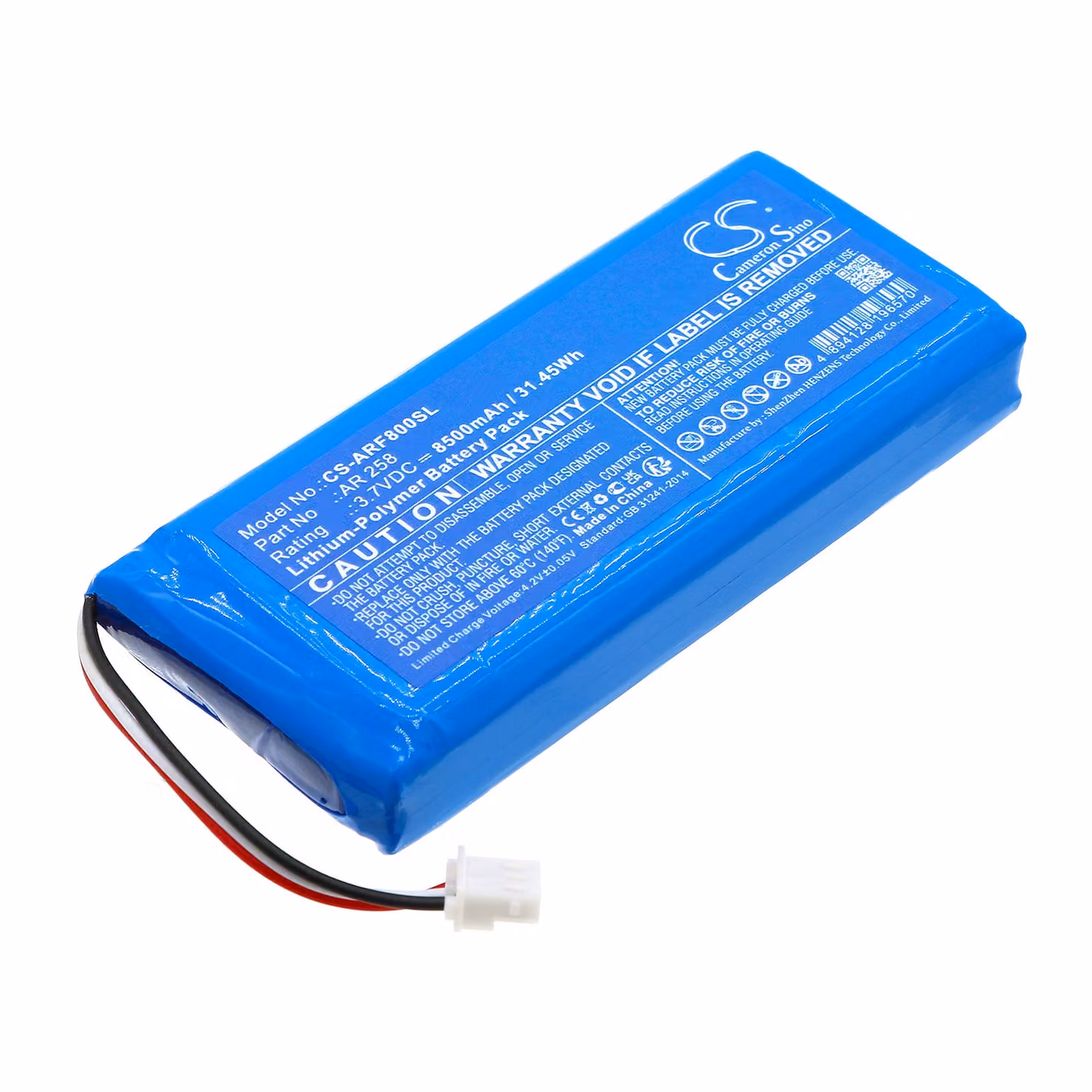 TECHTEK Batteria compatibile con [AAronia] HF-8000, SPECTRAN V5 sostituisce AR 258