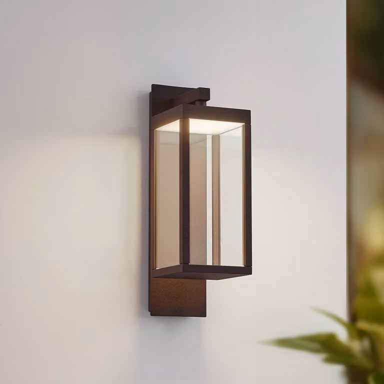 Applique da esterni a LED Ferdinand Lucande, Marrone / Ruggine, Alluminio, Moderno, Applique LED da esterni