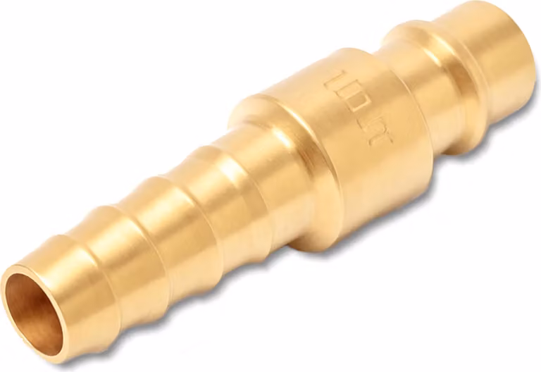 Connettore PARTNER PNEUMATIC in ottone, filettatura esterna 1/4" a spina di pesce 10mm