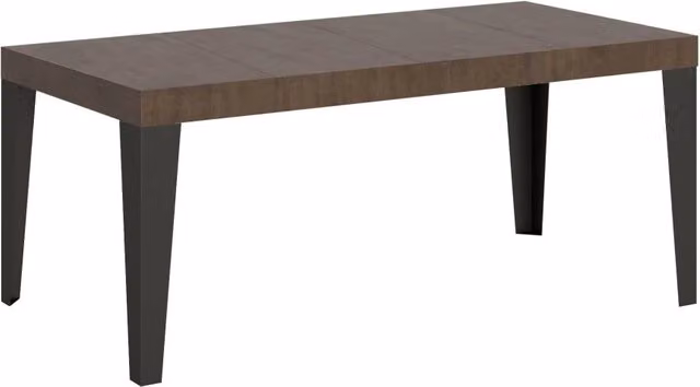 Tavolo Allungabile Flame Premium GIORDANOSHOP Colore Noce L/P/H: 90 x 90 x 77 cm (estendibile fino a 246 cm)