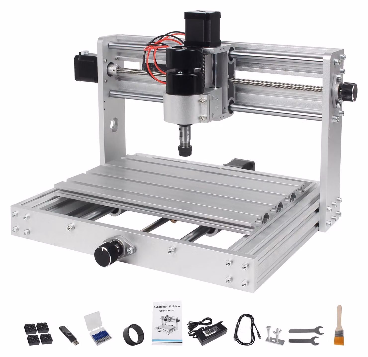 Fresatrice CNC 3018 Max, 3 assi, 150 W, dimensioni 400x330x240 mm