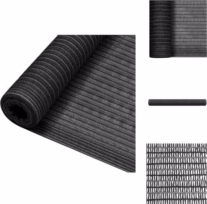 vidaXL Schermo di recinzione antracite 1,8x50 m HDPE 195 g/m² - Ombrelloni e tende da sole