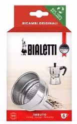 Imbuto di ricambio Bialetti Moka Express per caffettiera da 6 tazze in alluminio argento