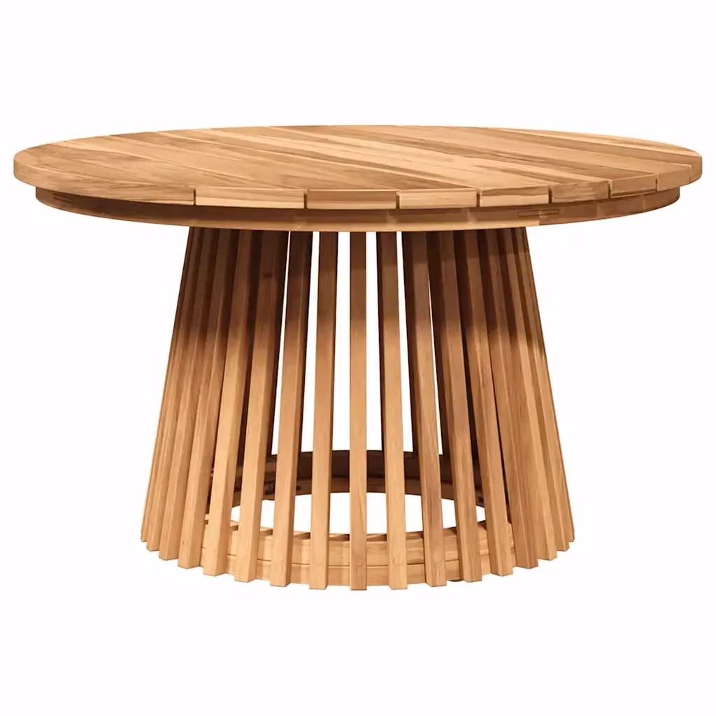 Tavolo da giardino rotondo vidaXL in legno di teak marrone L: 70 cm, P: 70 cm, H: 40 cm – 2