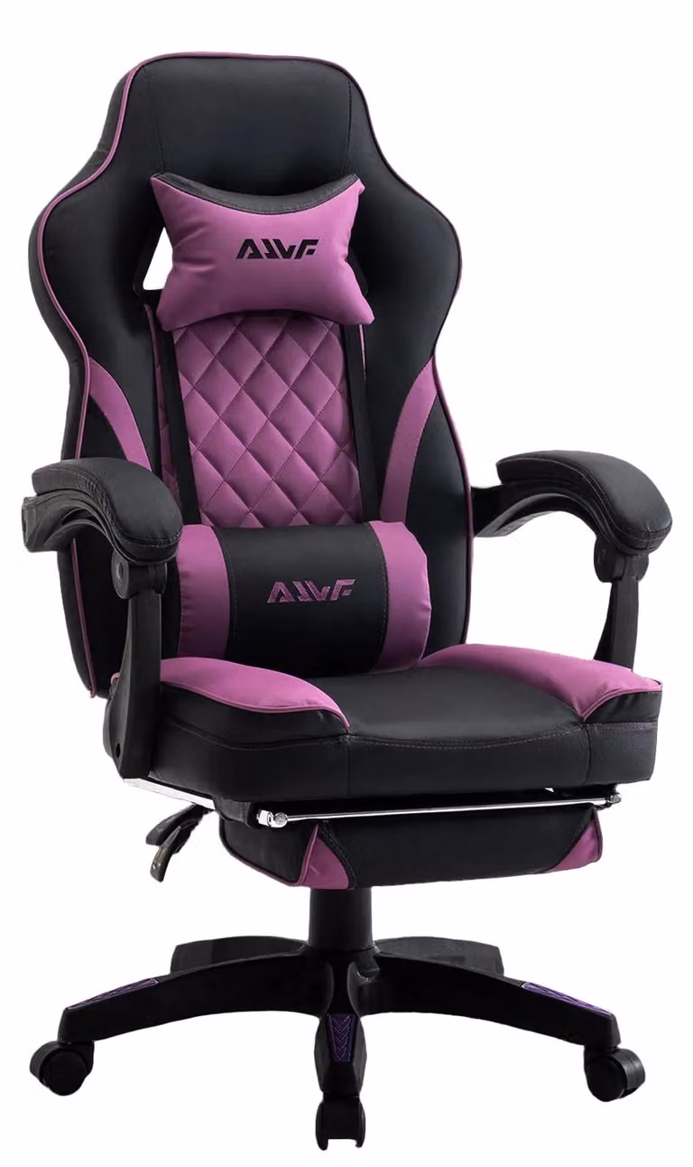 Sedia da gaming - Sedia per videogiochi - Sedia da ufficio - Sedia ergonomica - Sedia da lavoro - Poggiatesta regolabile - Materiale traspirante