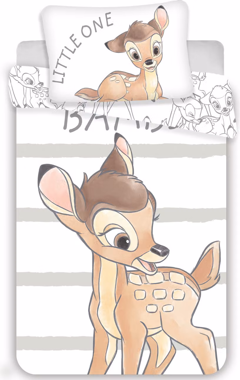 Disney Bambi Baby - Set di biancheria da letto in cotone 100x135 40x60cm