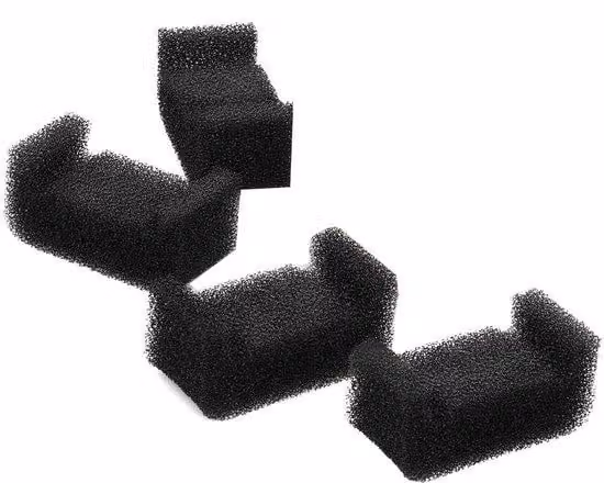 Quattro contenitori sostituibili a forma di U per l'acqua dei gatti, 2 litri, a tripla filtrazione, in polipropilene