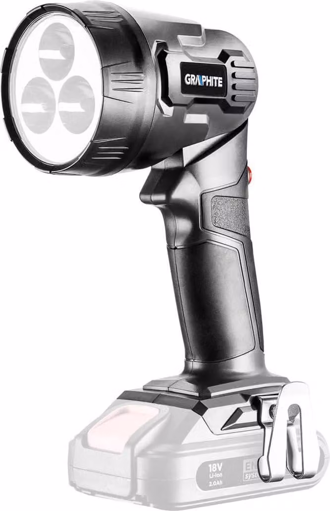Torcia ricaricabile GRAPHITE Energy+ 18V, Li-Ion, senza batteria