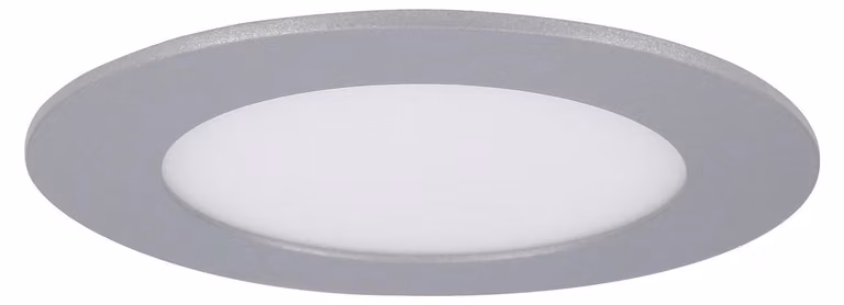 Farettino rotondo a incasso, con luce LED di colore bianco neutro (4000K), diametro 120mm, colore grigio