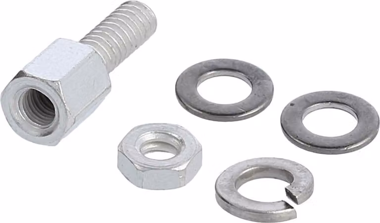 Set di bulloni a vite HARTING D-Sub con dado e rondelle adatto per dimensioni 9-50, lunghezza filettatura 8,0 mm - 1 pezzo