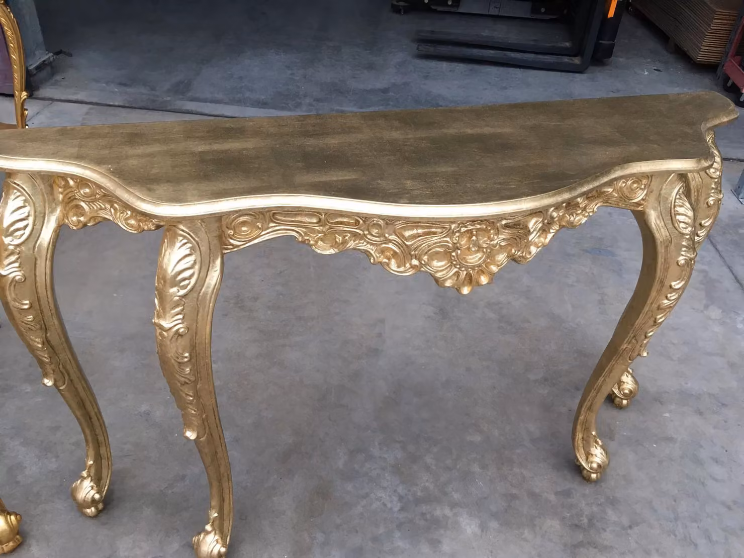 Consolle barocca in foglia oro Mobili 2G L/P/H: 145 x 39 x 86 cm – 3