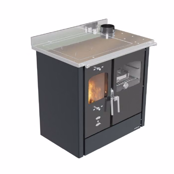 Stufa a legna Lincar Omega 9,33 KW - colore pistola