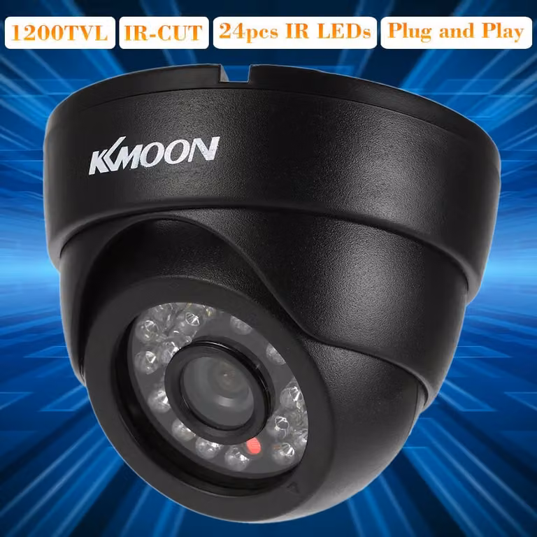 Telecamera di sorveglianza 1200TVL Sicurezza CCTV Interno Visione notturna 1/3 In CMOS IR-CUT Sistema NTSC