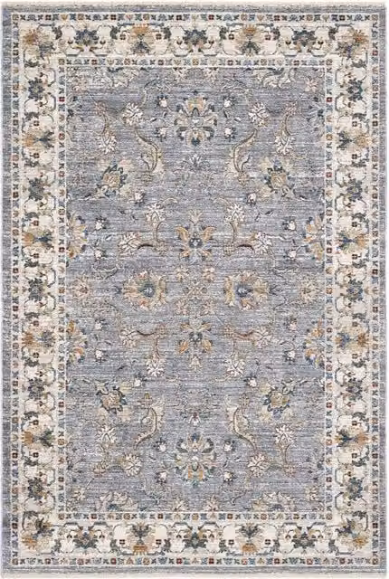 Tappeto orientale MURCIA J9461-E22676 cm.200x310 motivo persiano stile classico tradizionale colore grigio per salotto soggiorno camera da letto