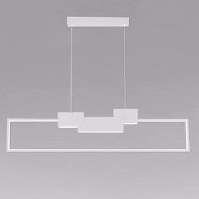 Lampadario a sospensione LED Trade Shop design moderno rettangolare bianco luce fredda 42W