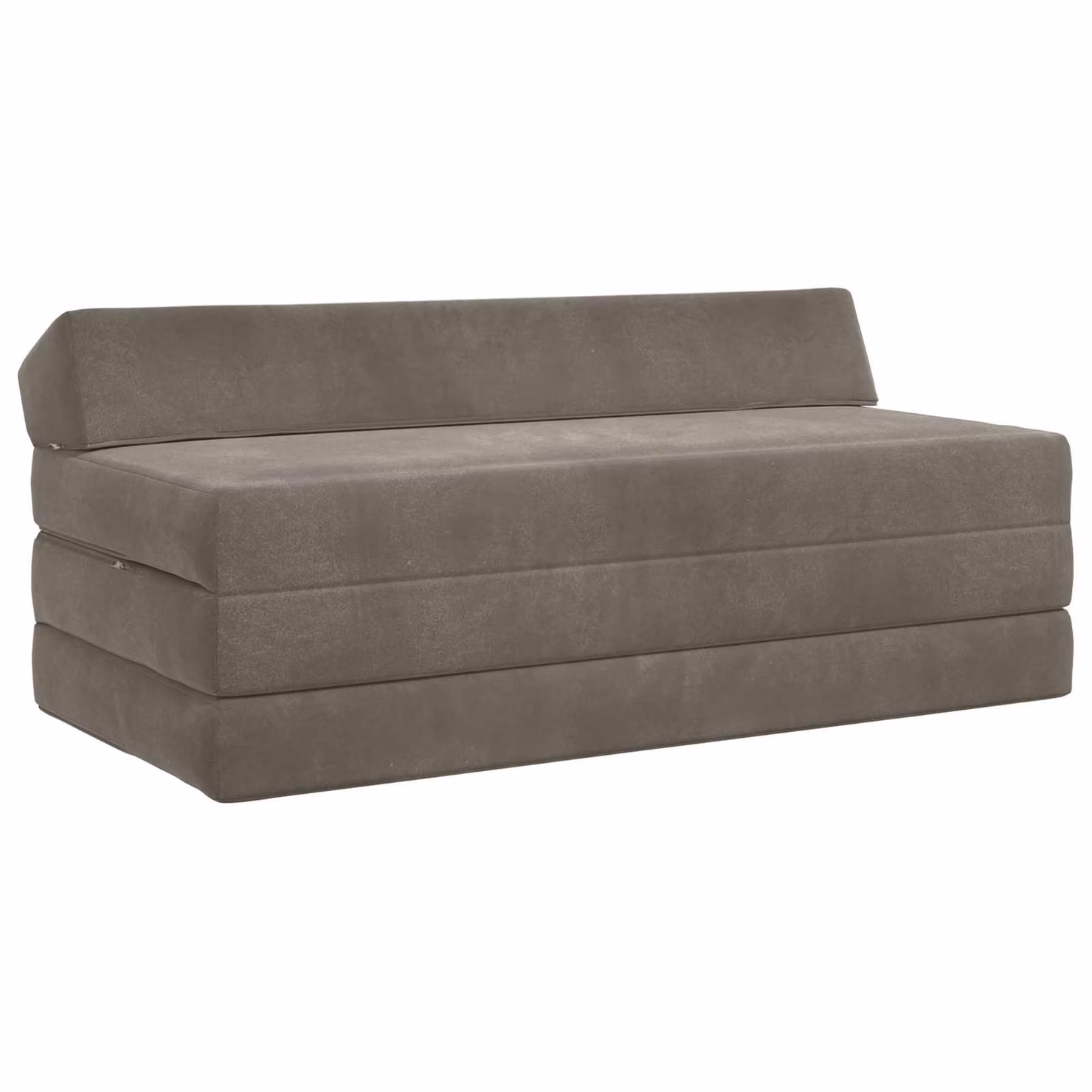 vidaXL Divano Letto Pieghevole Moderno in Tessuto Grigio L: 120 cm, P: 60 cm, H: 49 cm