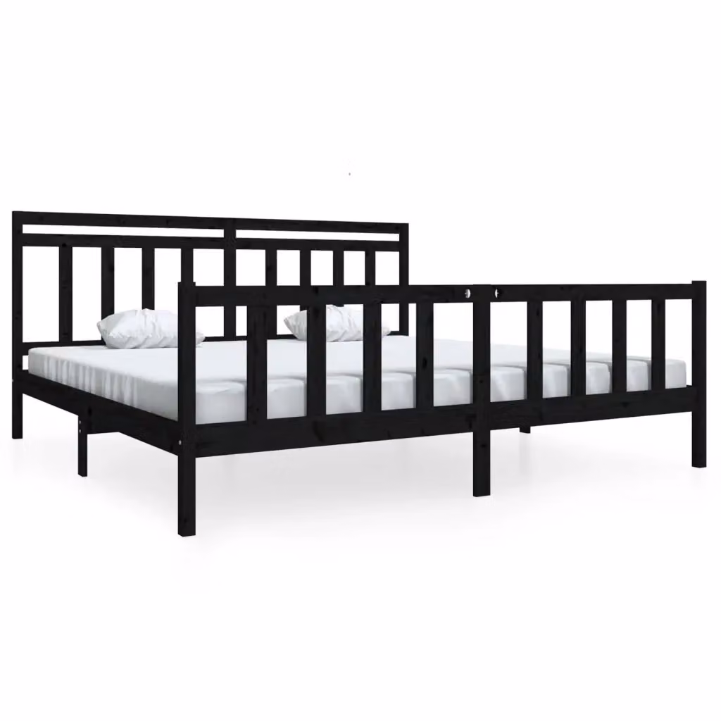 Giroletto vidaXL in legno massello di pino nero con doghe fisse L/P/H: 200 x 200 x 205,5 cm – 2