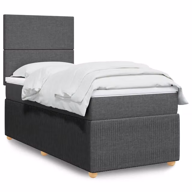 Letto Ibrido con Materasso vidaXL Grigio e Bianco L/P/H: 200 x 90 x 150,5 cm