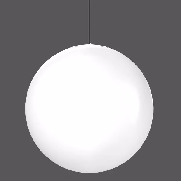 RZB Basic Ball, LED, 4000 K, 10000 lm, IP40, bianco