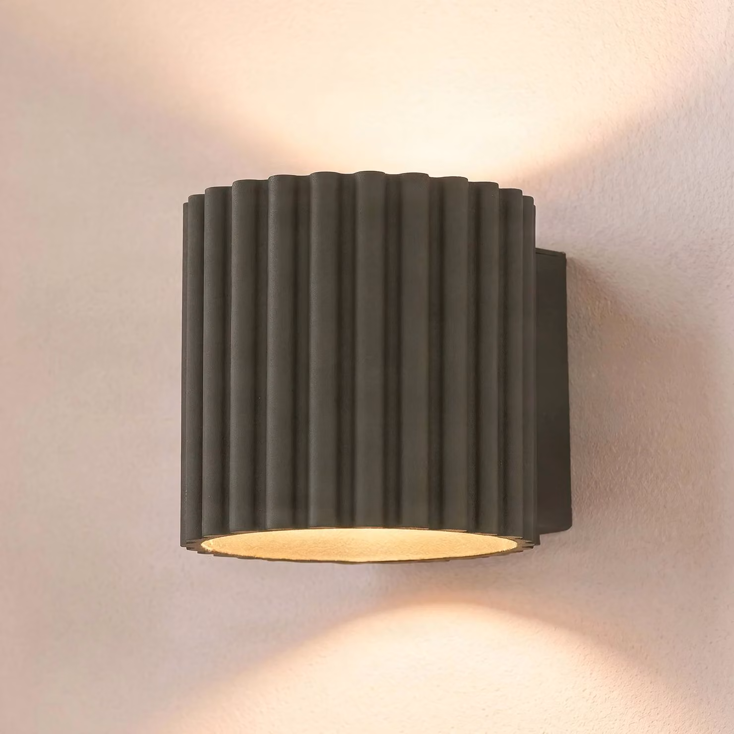 Applique da parete Aura SOLLUX LIGHTING, dimmerabile, Verde, Corridoio, Alluminio, Moderno, Applique