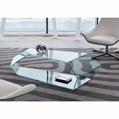 Tavolino Dekon 2 in vetro Tonelli Design