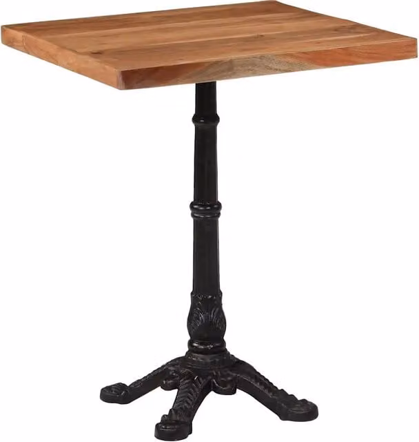 Tavolo da Bistrot 60x60x76 cm in Legno Massello di Acacia